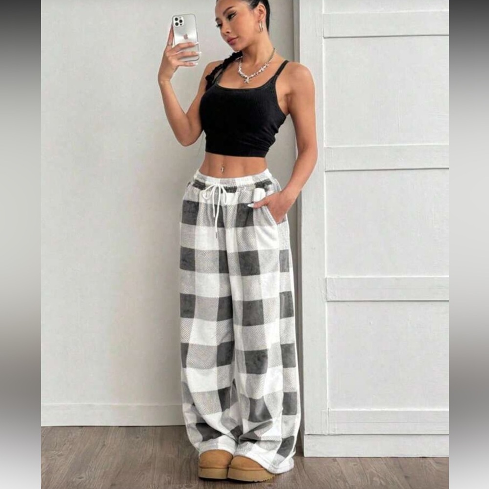 SHEIN PLAID PJS - Picture 2 of 4